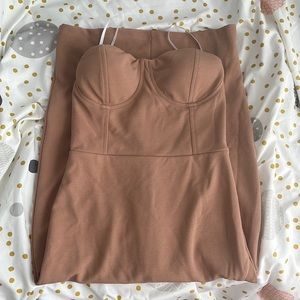 Midi bustier dress